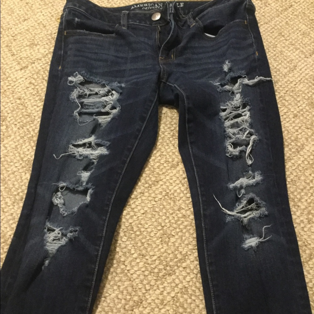 American Eagle ripped jeans